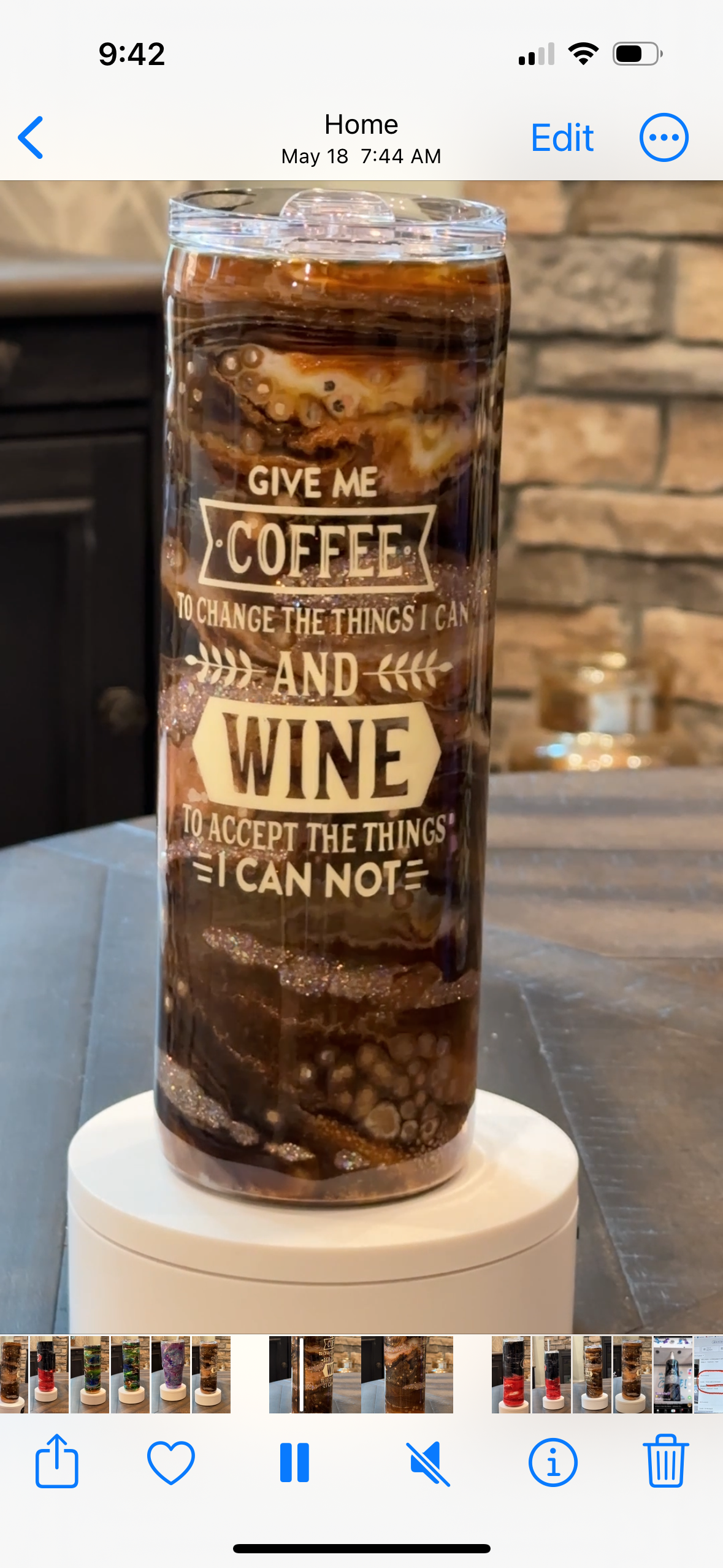 20 Oz Coffee inspired Tumbler